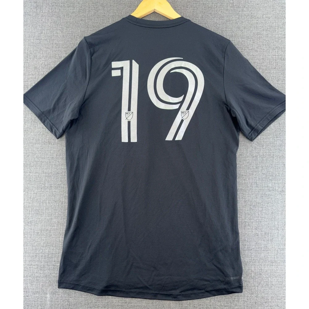 Adidas MLS Players For Change Pregame Shirt Black JW5144 Mens Medium NWT